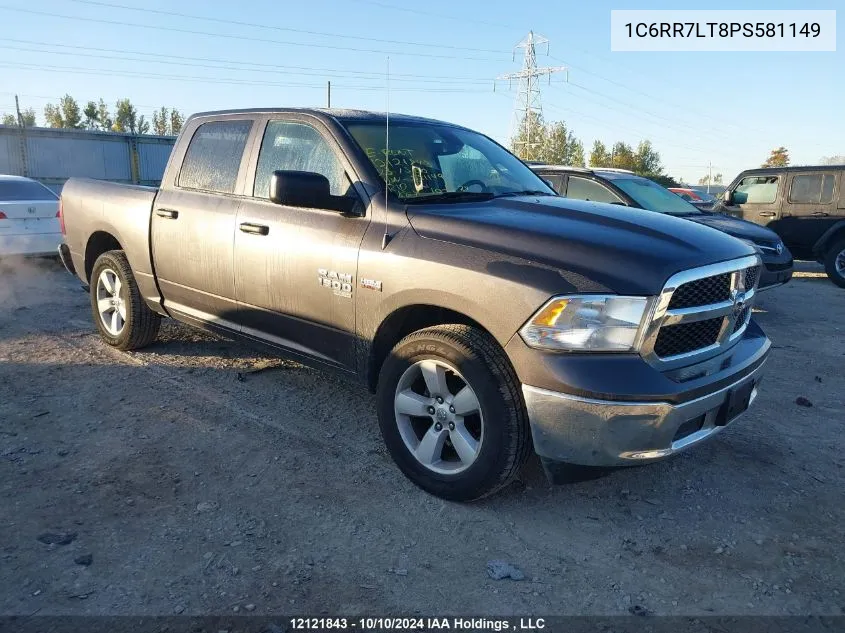 2023 Ram 1500 Classic Slt VIN: 1C6RR7LT8PS581149 Lot: 12121843