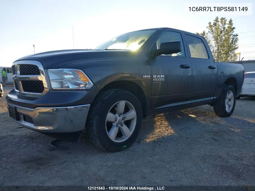 2023 Ram 1500 Classic Slt VIN: 1C6RR7LT8PS581149 Lot: 12121843