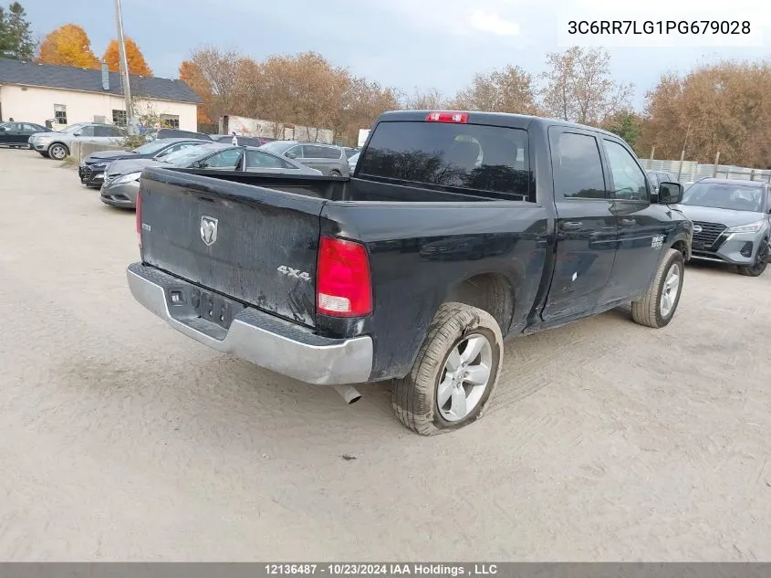 2023 Ram 1500 Classic Slt VIN: 3C6RR7LG1PG679028 Lot: 12136487