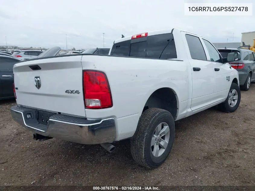 2023 Ram 1500 Classic Slt 4X4 5'7 Box VIN: 1C6RR7LG6PS527478 Lot: 38767576