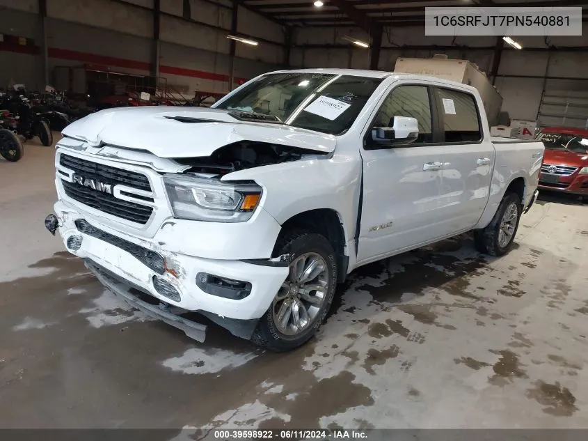 2023 Ram 1500 Laramie 4X4 5'7 Box VIN: 1C6SRFJT7PN540881 Lot: 39598922