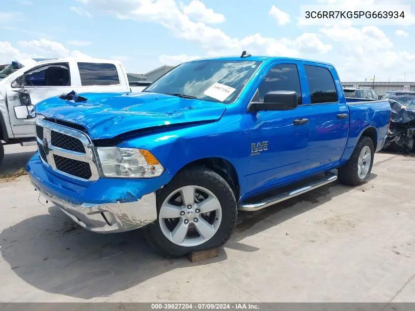 2023 Ram 1500 Classic Tradesman 4X4 5'7 Box VIN: 3C6RR7KG5PG663934 Lot: 39827204