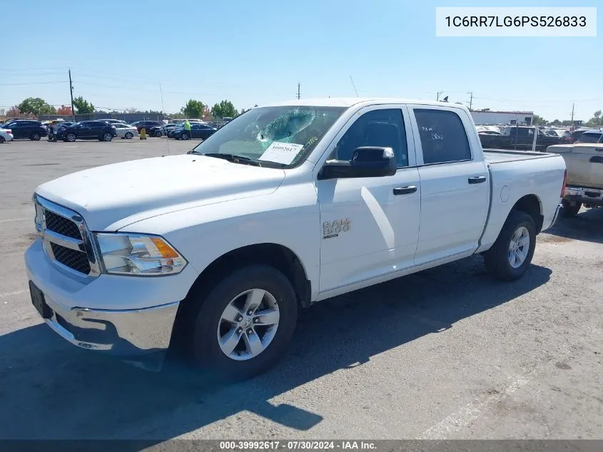 2023 Ram 1500 Classic Slt 4X4 5'7 Box VIN: 1C6RR7LG6PS526833 Lot: 39992617