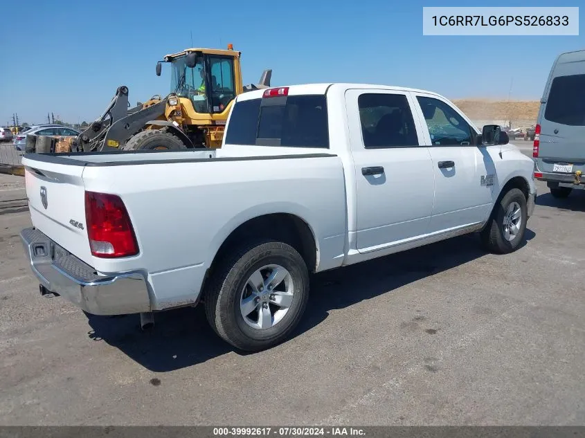 2023 Ram 1500 Classic Slt 4X4 5'7 Box VIN: 1C6RR7LG6PS526833 Lot: 39992617