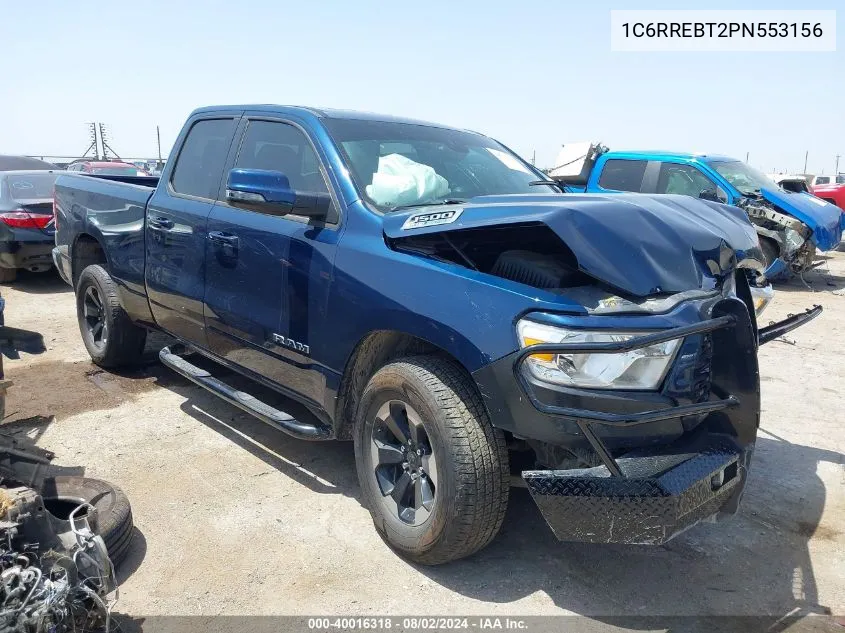 2023 Ram 1500 Big Horn Quad Cab 4X2 6'4 Box VIN: 1C6RREBT2PN553156 Lot: 40016318