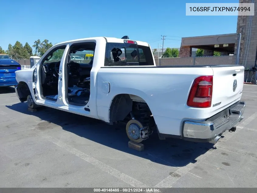 2023 Ram 1500 Laramie VIN: 1C6SRFJTXPN674994 Lot: 40148485