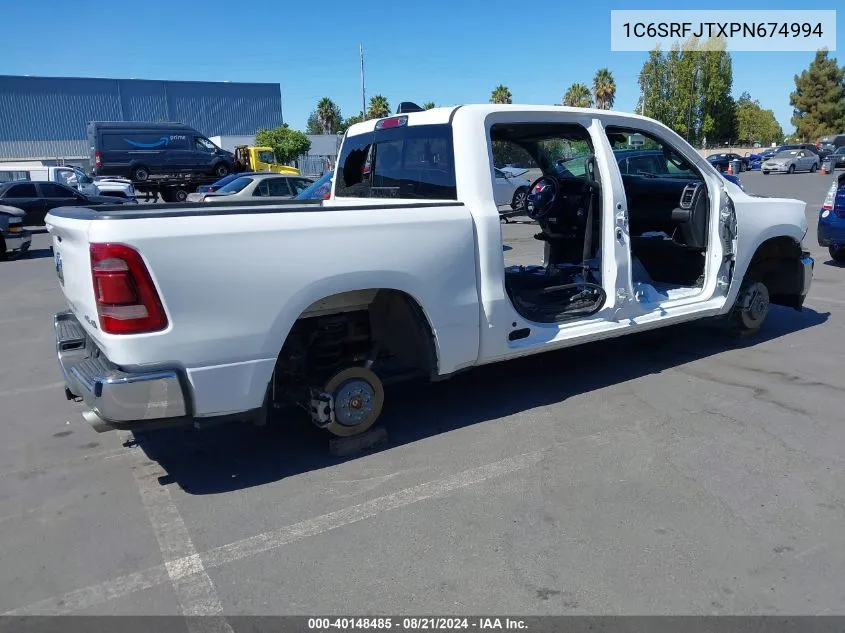 2023 Ram 1500 Laramie VIN: 1C6SRFJTXPN674994 Lot: 40148485