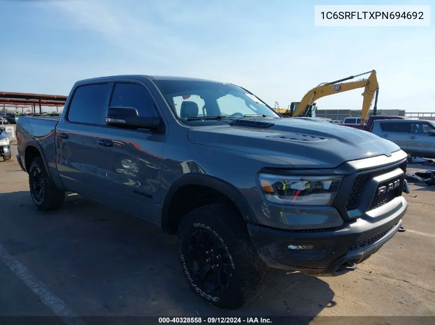 2023 Ram 1500 Rebel 4X4 5'7 Box VIN: 1C6SRFLTXPN694692 Lot: 40328558