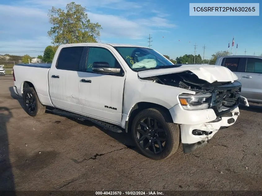 2023 Ram 1500 Laramie 4X4 6'4 Box VIN: 1C6SRFRT2PN630265 Lot: 40423570