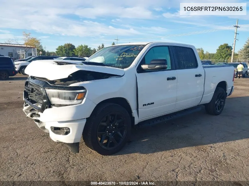 2023 Ram 1500 Laramie 4X4 6'4 Box VIN: 1C6SRFRT2PN630265 Lot: 40423570