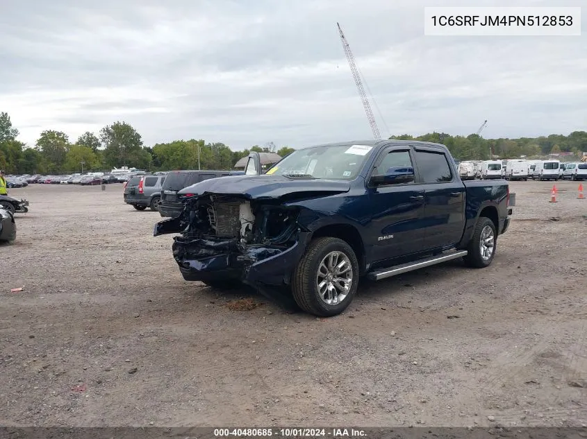 2023 Ram 1500 Laramie 4X4 5'7 Box VIN: 1C6SRFJM4PN512853 Lot: 40480685