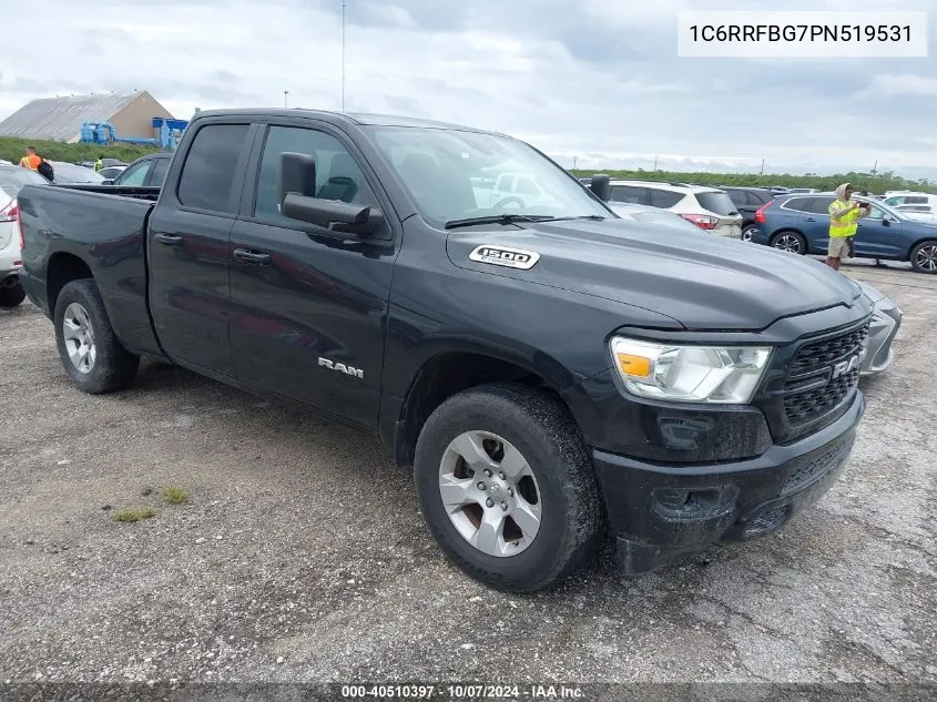 2023 Ram 1500 Big Horn 4X4 6'4 Box VIN: 1C6RRFBG7PN519531 Lot: 40510397