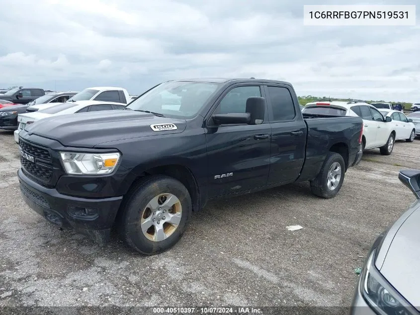 2023 Ram 1500 Big Horn 4X4 6'4 Box VIN: 1C6RRFBG7PN519531 Lot: 40510397