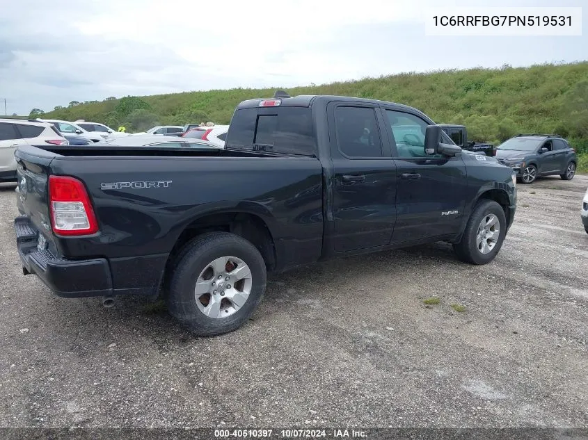 2023 Ram 1500 Big Horn 4X4 6'4 Box VIN: 1C6RRFBG7PN519531 Lot: 40510397