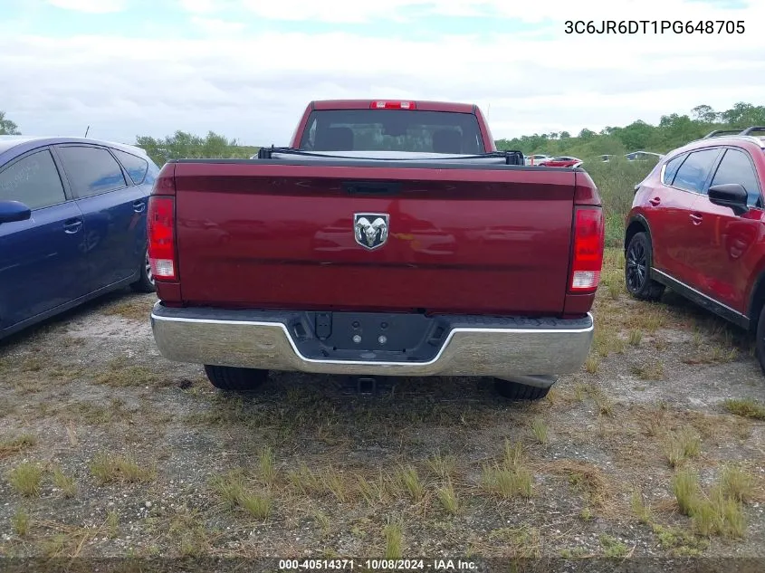 2023 Ram 1500 Classic Tradesman VIN: 3C6JR6DT1PG648705 Lot: 40514371