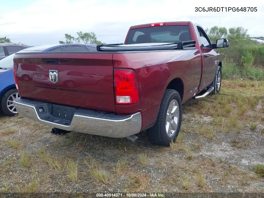 2023 Ram 1500 Classic Tradesman VIN: 3C6JR6DT1PG648705 Lot: 40514371