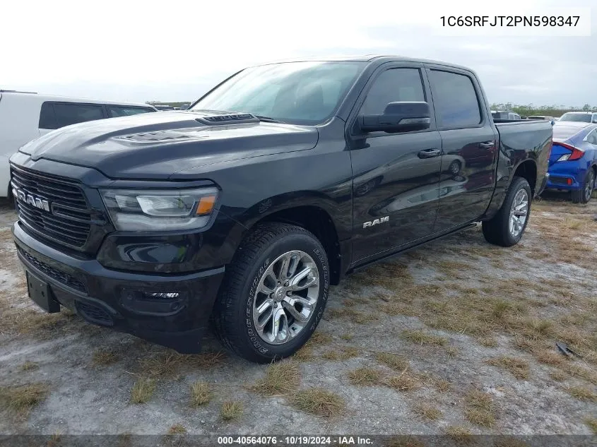 2023 Ram 1500 Laramie 4X4 5'7 Box VIN: 1C6SRFJT2PN598347 Lot: 40564076