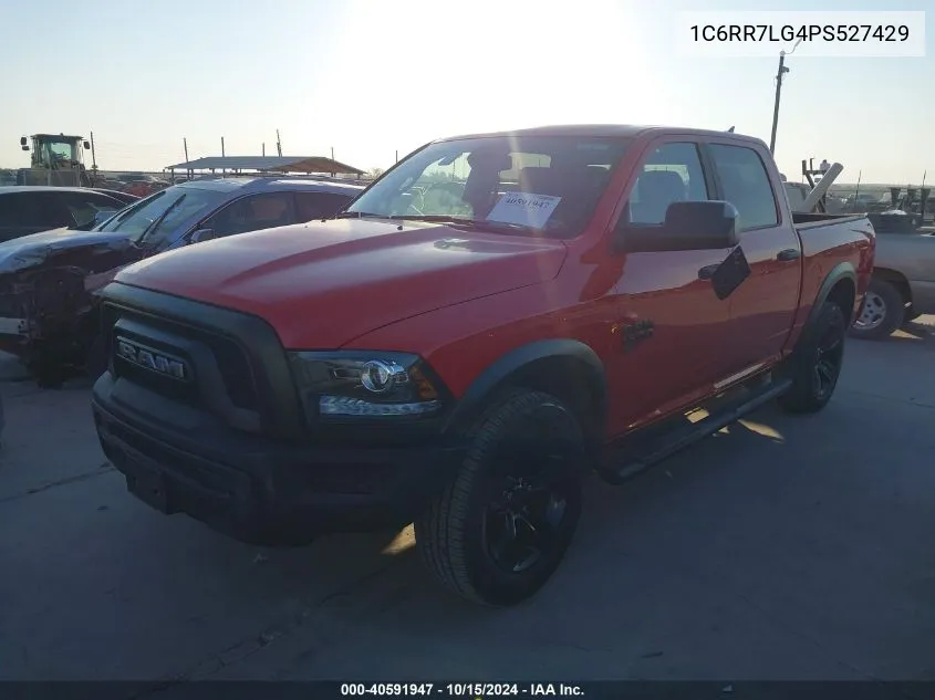 2023 Ram 1500 Classic Warlock 4X4 5'7 Box VIN: 1C6RR7LG4PS527429 Lot: 40591947