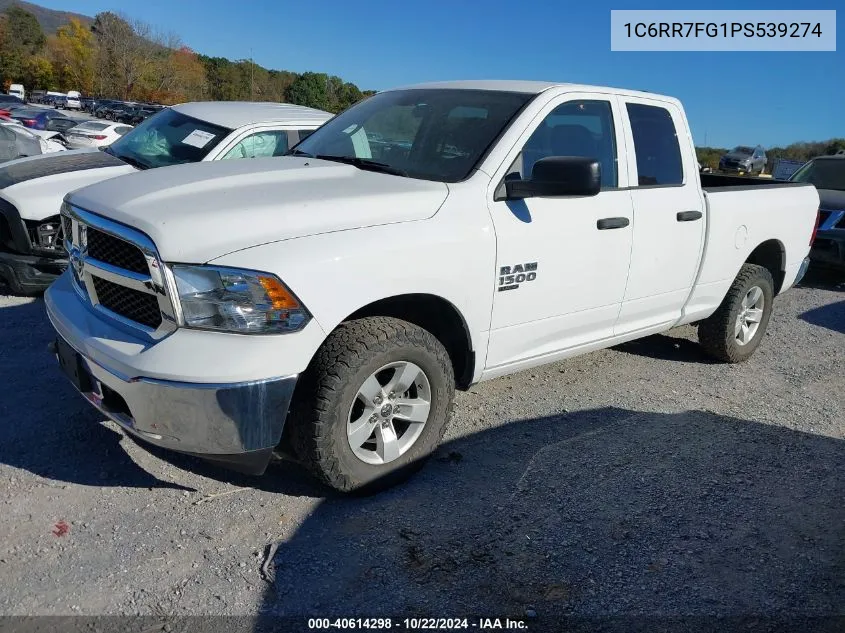 2023 Ram 1500 Classic Tradesman 4X4 6'4 Box VIN: 1C6RR7FG1PS539274 Lot: 40614298