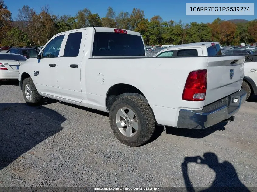 2023 Ram 1500 Classic Tradesman 4X4 6'4 Box VIN: 1C6RR7FG1PS539274 Lot: 40614298