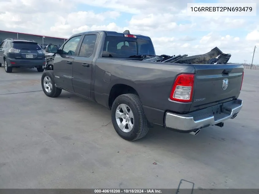 2023 Ram 1500 Big Horn 4X2 6'4 Box VIN: 1C6RREBT2PN693479 Lot: 40618208