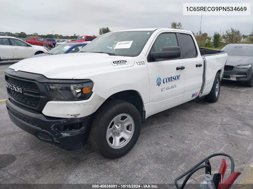 2023 Ram 1500 Tradesman 4X2 6'4 Box VIN: 1C6SRECG9PN534669 Lot: 40638081