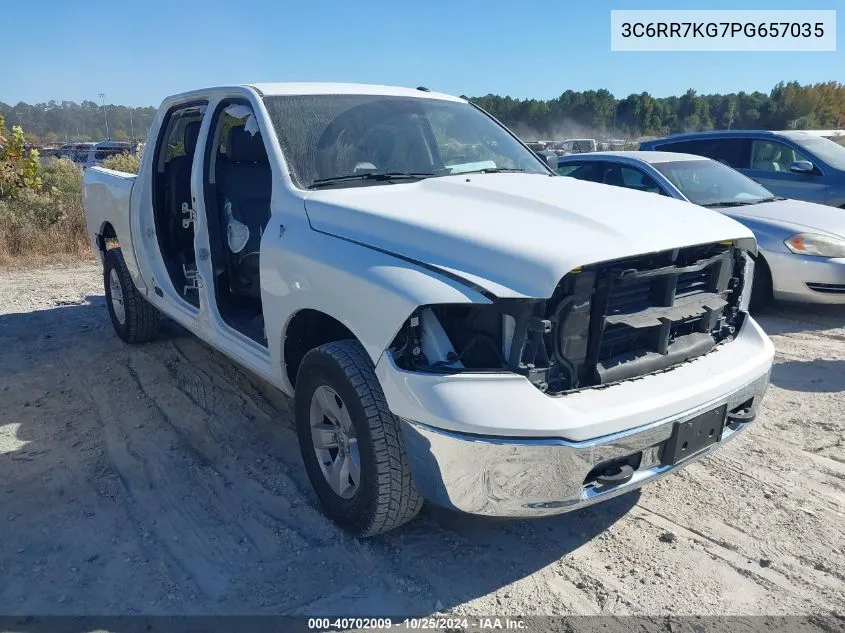 2023 Ram 1500 Classic Tradesman 4X4 5'7 Box VIN: 3C6RR7KG7PG657035 Lot: 40702009