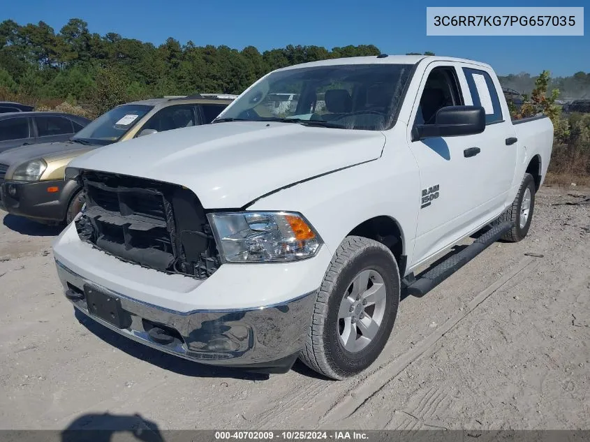 2023 Ram 1500 Classic Tradesman 4X4 5'7 Box VIN: 3C6RR7KG7PG657035 Lot: 40702009