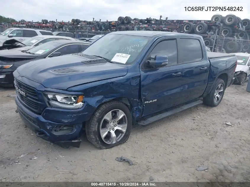 2023 Ram 1500 Laramie 4X4 5'7 Box VIN: 1C6SRFJT2PN548242 Lot: 40715415