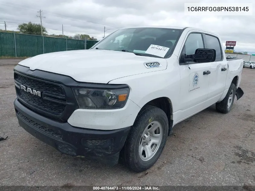 2023 Ram 1500 Tradesman 4X4 5'7 Box VIN: 1C6RRFGG8PN538145 Lot: 40764473