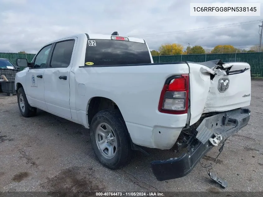 2023 Ram 1500 Tradesman 4X4 5'7 Box VIN: 1C6RRFGG8PN538145 Lot: 40764473