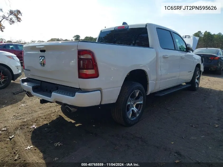 2023 Ram 1500 Laramie 4X4 5'7 Box VIN: 1C6SRFJT2PN595626 Lot: 40765559