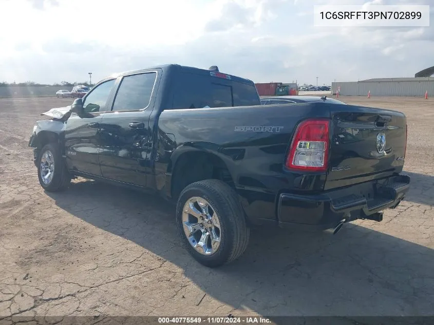 2023 Ram 1500 Big Horn 4X4 5'7 Box VIN: 1C6SRFFT3PN702899 Lot: 40775549