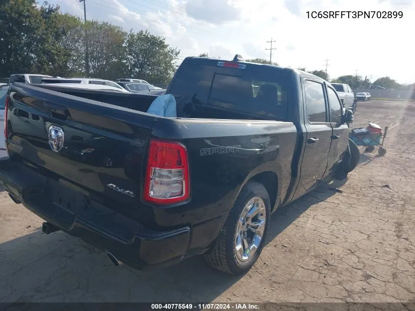 2023 Ram 1500 Big Horn 4X4 5'7 Box VIN: 1C6SRFFT3PN702899 Lot: 40775549