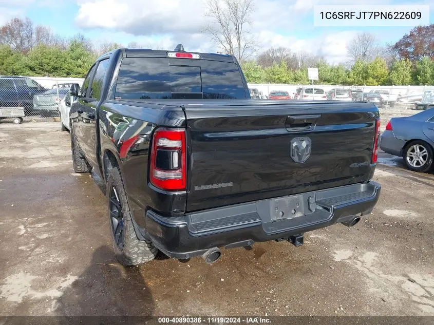 2023 Ram 1500 Laramie 4X4 5'7 Box VIN: 1C6SRFJT7PN622609 Lot: 40890386