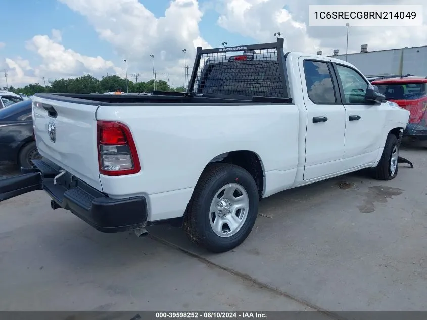 2024 Ram 1500 Tradesman Quad Cab 4X2 6'4 Box VIN: 1C6SRECG8RN214049 Lot: 39598252