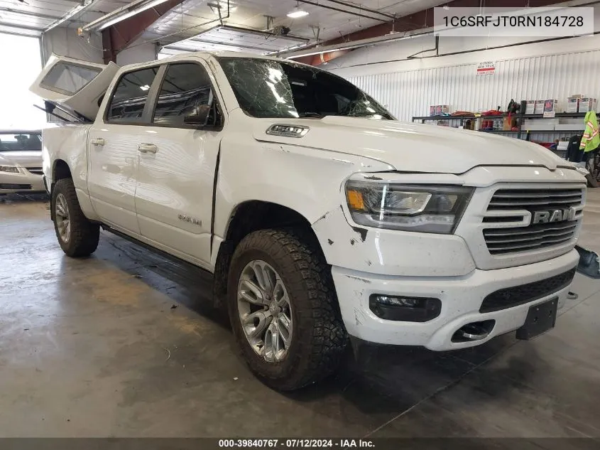 2024 Ram 1500 Laramie 4X4 5'7 Box VIN: 1C6SRFJT0RN184728 Lot: 39840767