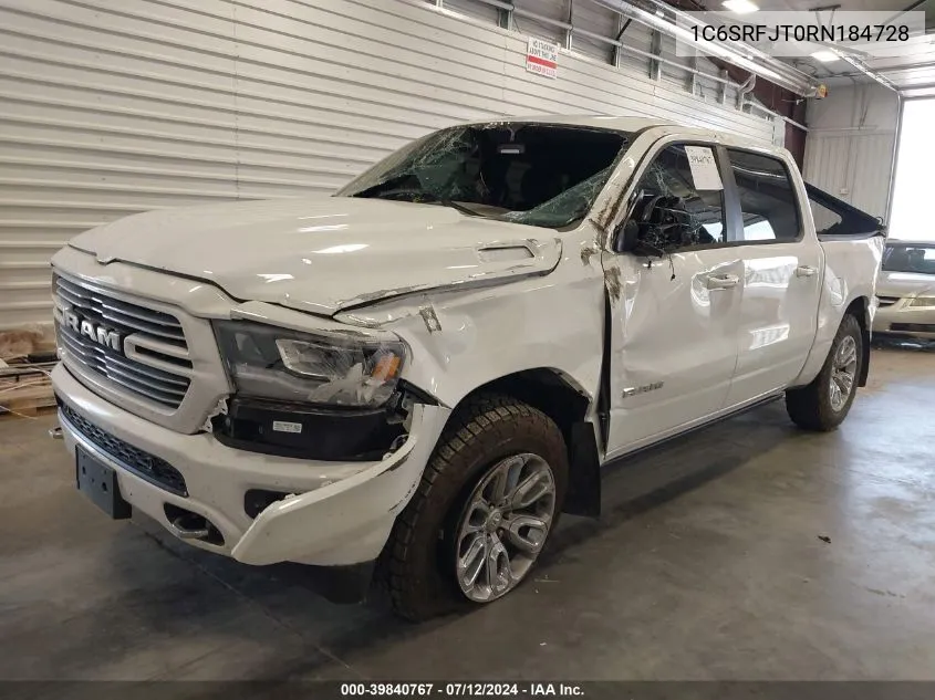 2024 Ram 1500 Laramie 4X4 5'7 Box VIN: 1C6SRFJT0RN184728 Lot: 39840767