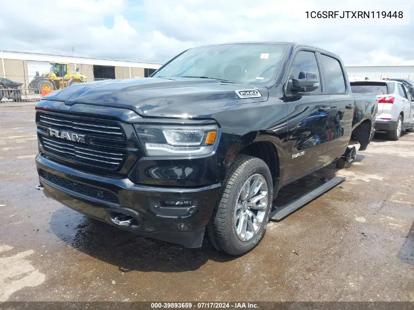 2024 Ram 1500 Laramie 4X4 5'7 Box VIN: 1C6SRFJTXRN119448 Lot: 39893659