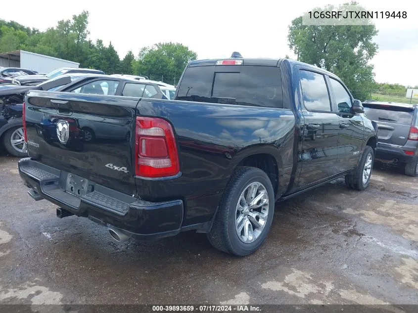 2024 Ram 1500 Laramie 4X4 5'7 Box VIN: 1C6SRFJTXRN119448 Lot: 39893659