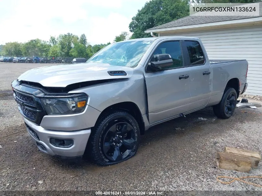 2024 Ram 1500 Tradesman Quad Cab 4X4 6'4 Box VIN: 1C6RRFCGXRN133624 Lot: 40016241