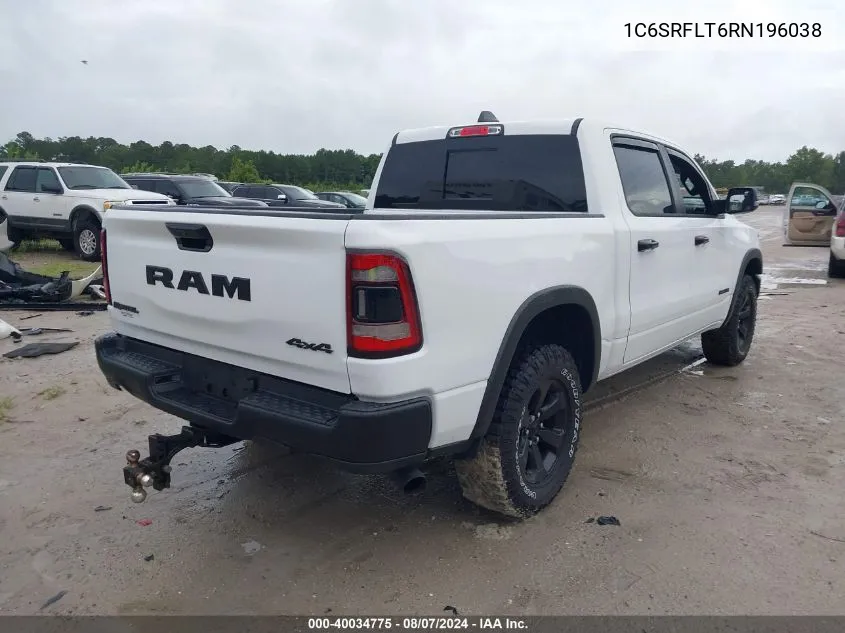 1C6SRFLT6RN196038 2024 Ram 1500 Rebel 4X4 5'7 Box