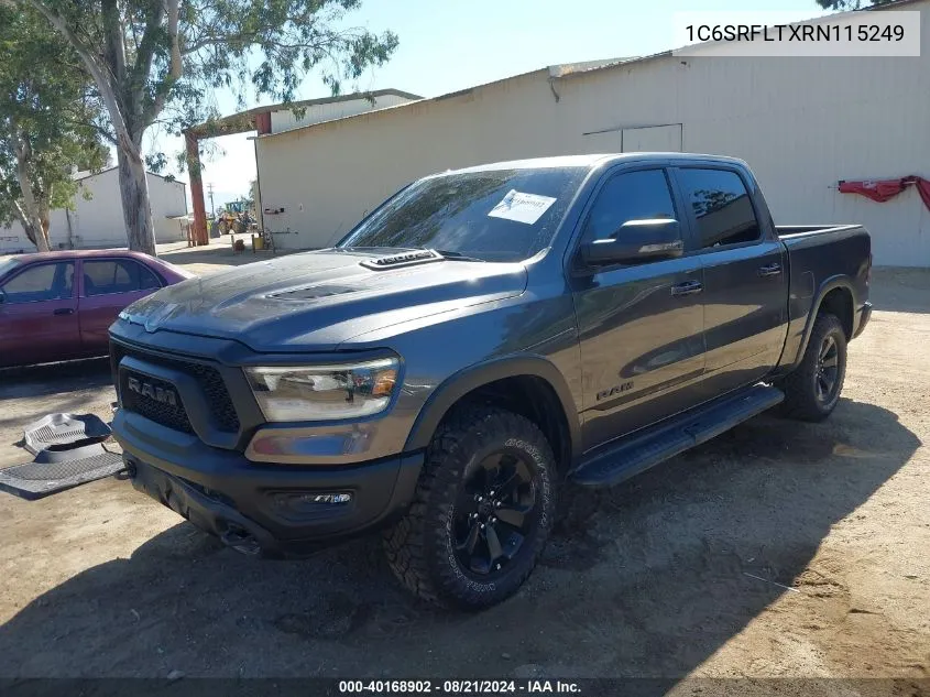 2024 Ram 1500 Rebel 4X4 5'7 Box VIN: 1C6SRFLTXRN115249 Lot: 40168902