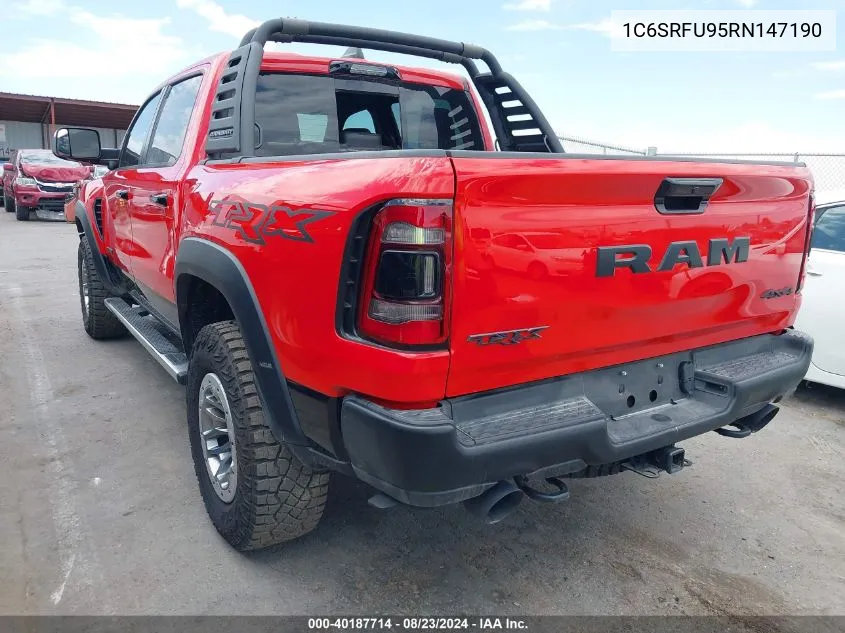 2024 Ram 1500 Trx 4X4 5'7 Box VIN: 1C6SRFU95RN147190 Lot: 40263208