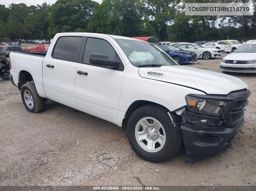 2024 Ram 1500 Tradesman 4X4 5'7 Box VIN: 1C6SRFGT3RN215719 Lot: 40189469