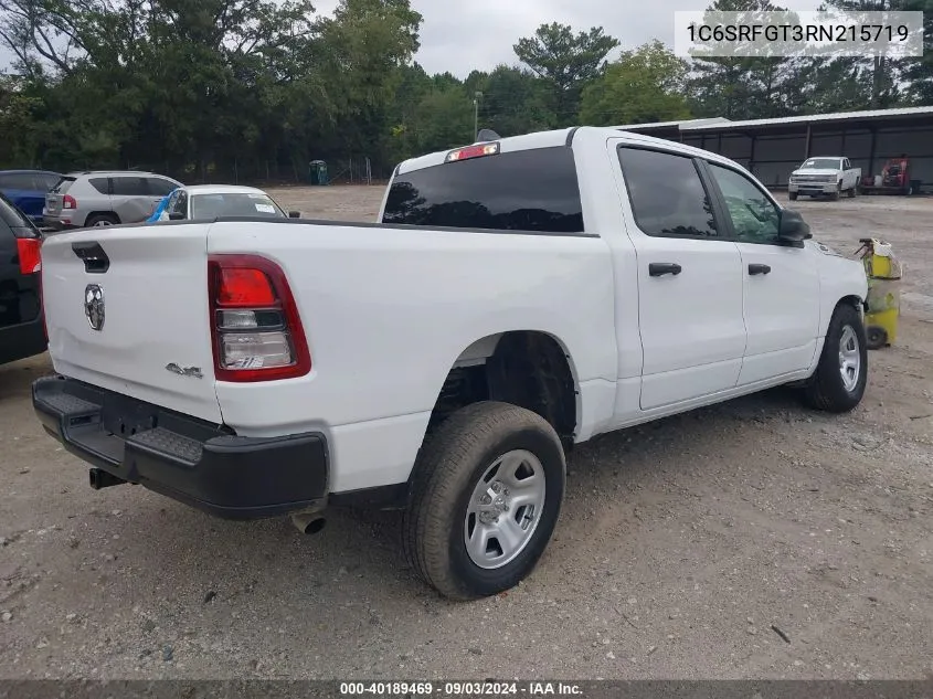 1C6SRFGT3RN215719 2024 Ram 1500 Tradesman 4X4 5'7 Box