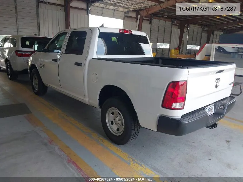 2024 Ram 1500 Classic Tradesman 4X4 5'7 Box VIN: 1C6RR7KG1RS187287 Lot: 40267624