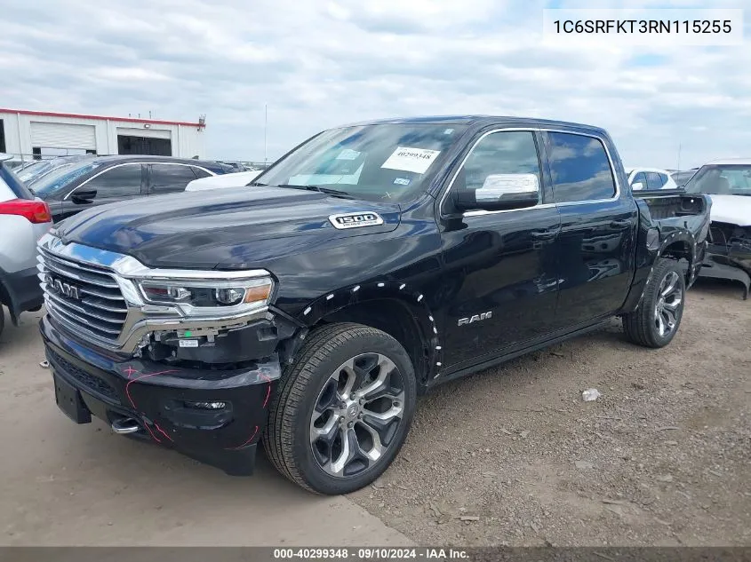 2024 Ram 1500 Limited Longhorn 4X4 5'7 Box VIN: 1C6SRFKT3RN115255 Lot: 40299348