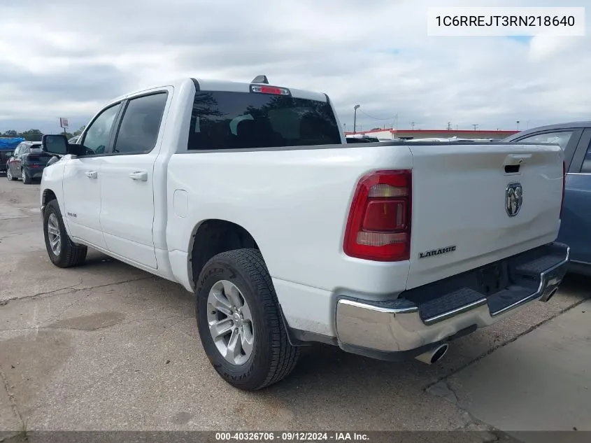 2024 Ram 1500 Laramie VIN: 1C6RREJT3RN218640 Lot: 40326706