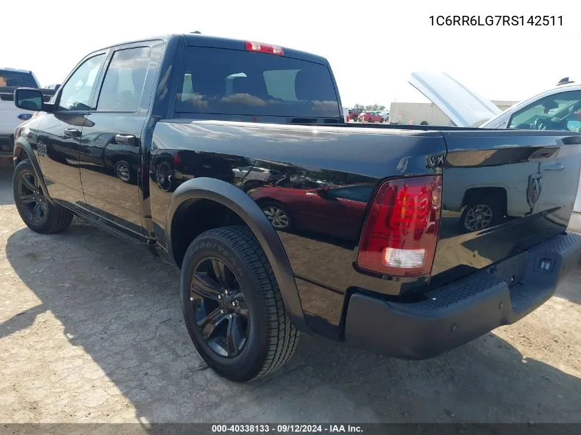 2024 Ram 1500 Classic VIN: 1C6RR6LG7RS142511 Lot: 40338133